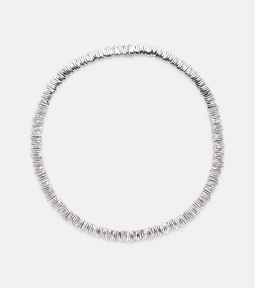 Suzanne Kalan Classic 18kt white gold necklace with diamonds