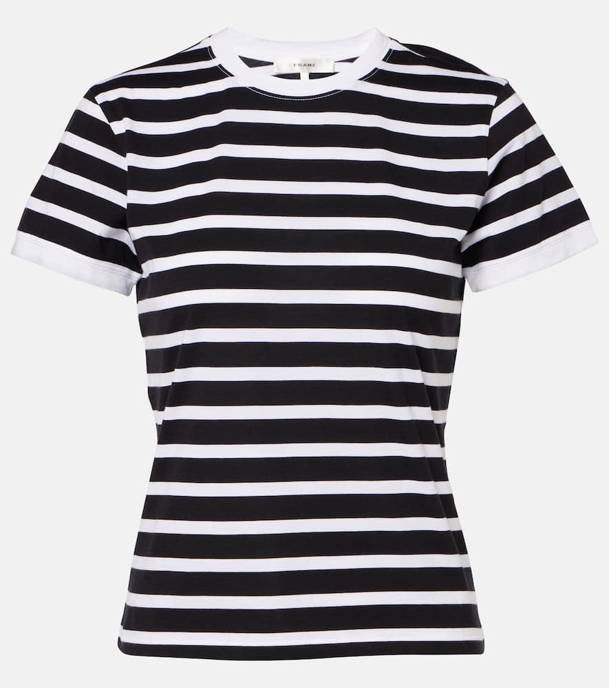 Striped cotton jersey T-shirt