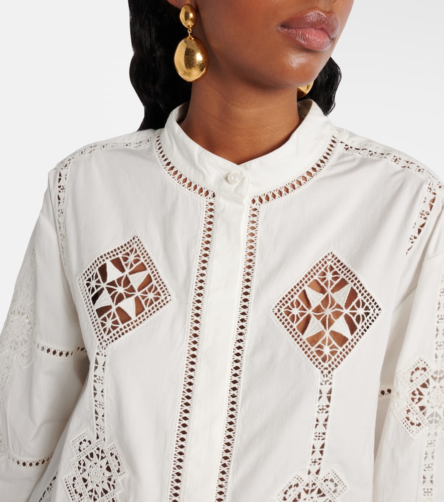  Isabel Marant Isabel Marant Blusa Soeline De Popelín De Algodón 