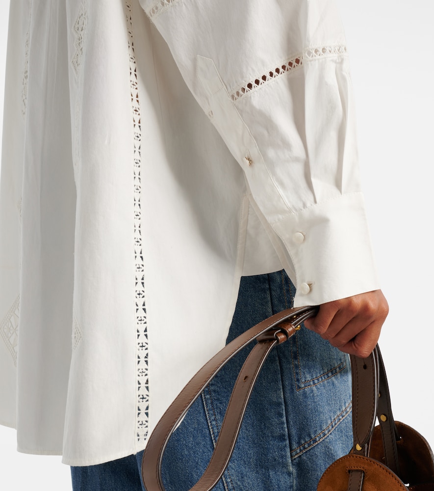  Isabel Marant Isabel Marant Blusa Soeline De Popelín De Algodón 