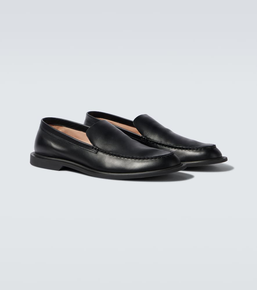 The Row Nic Loafers In Black