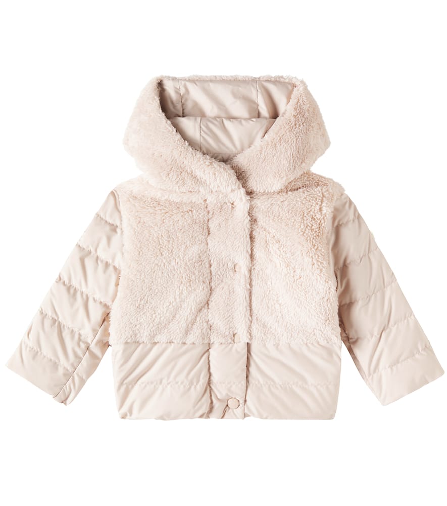 Moncler Enfant Baby faux fur down jacket