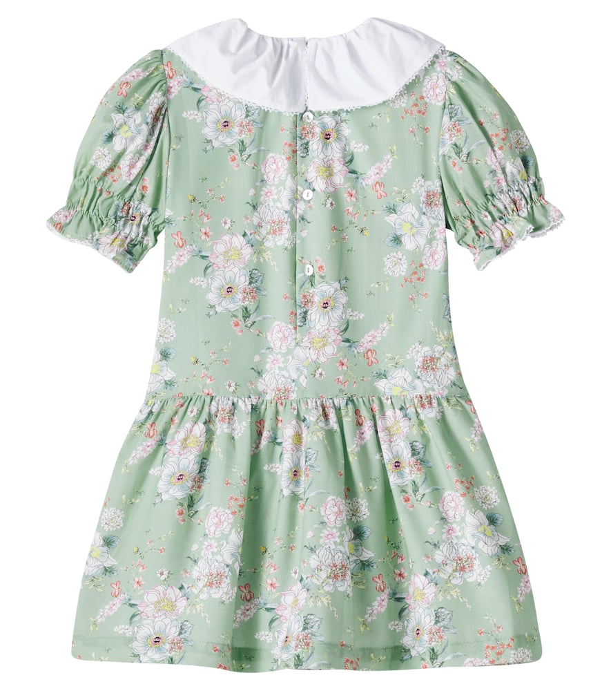 La Coqueta Izara Floral Cotton Poplin Dress In Multicoloured