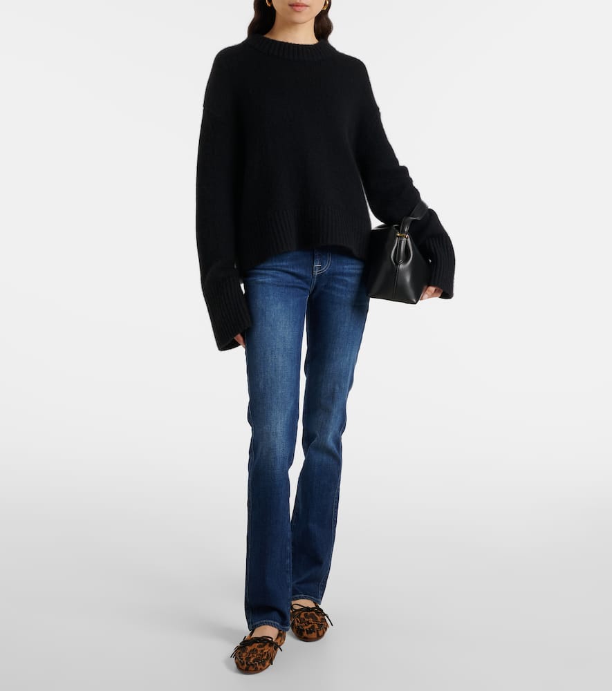 7 For All Mankind Kimmie High-rise Straight Jeans In Blue