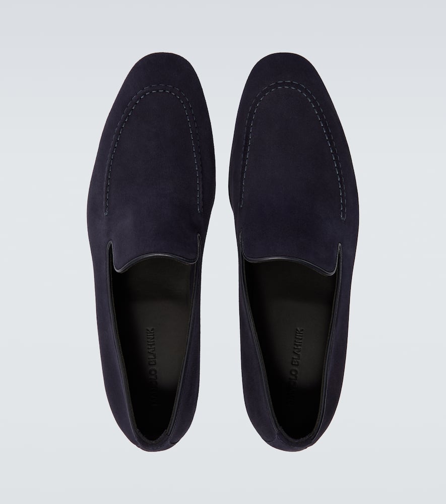 Manolo Blahnik Truro Suede Loafers