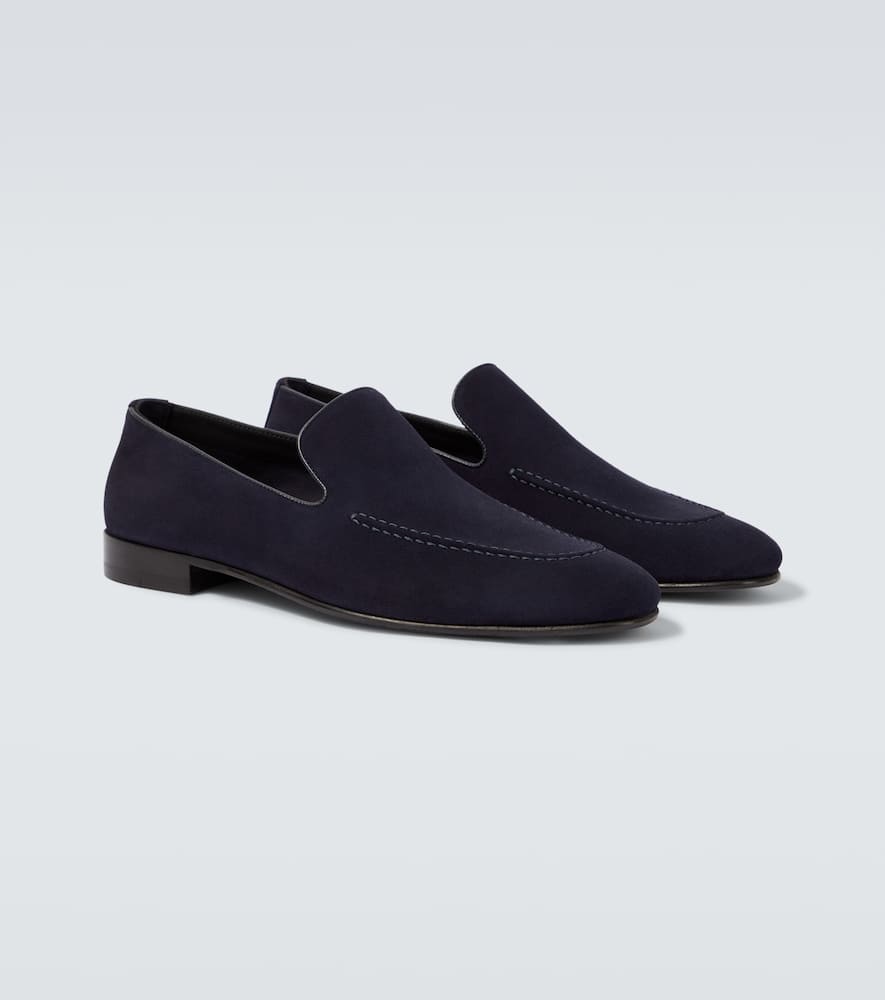 Manolo Blahnik Truro Suede Loafers
