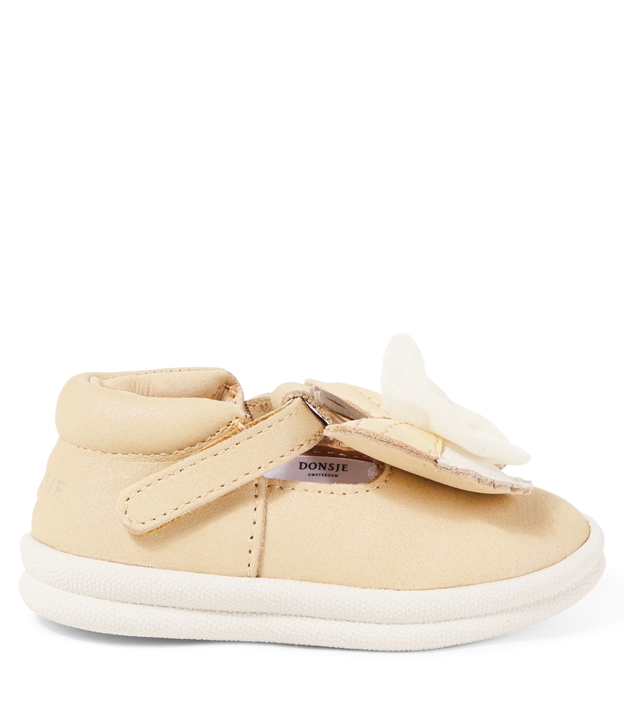  Donsje Donsje Baby Schuhe Vlindy Aus Metallic-leder 