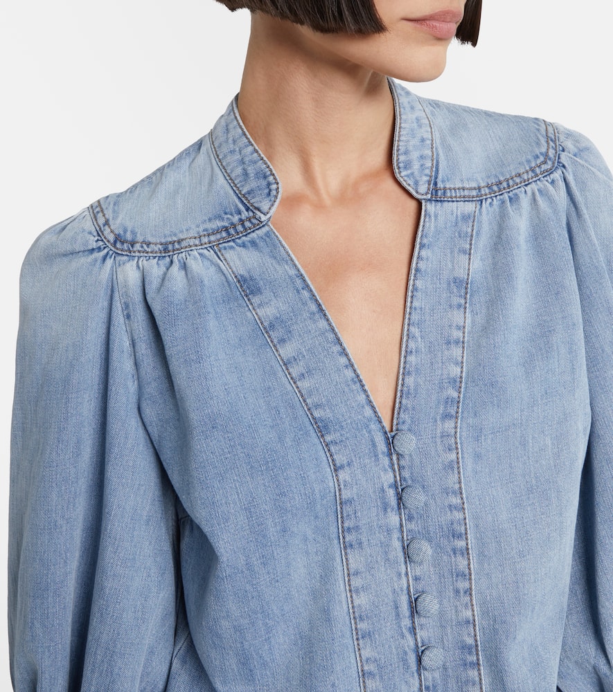 Zimmermann Balloon Sleeve Top Bow Detail