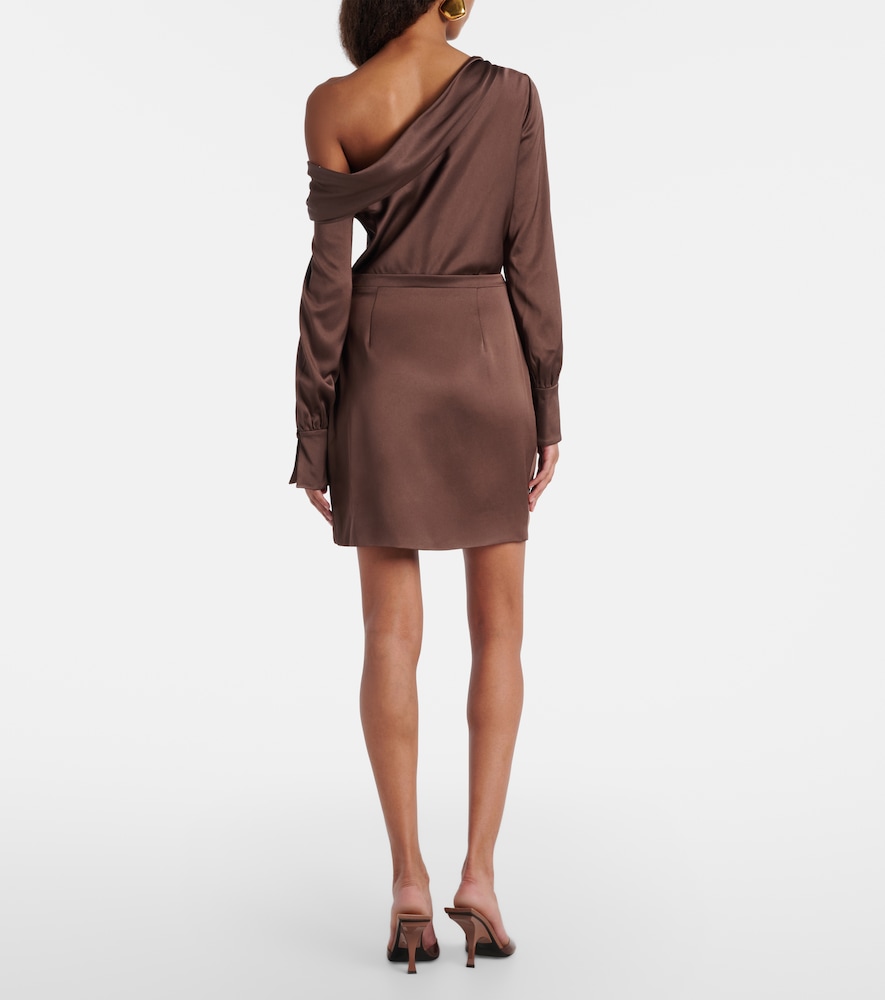  Simkhai Simkhai Cameron Draped One-shoulder Minidress 