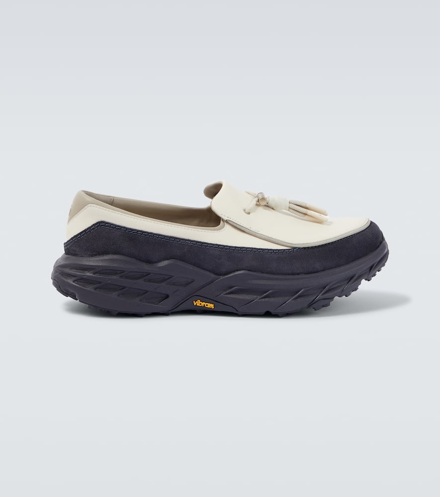 Hoka Speed Leather Loafers In White
