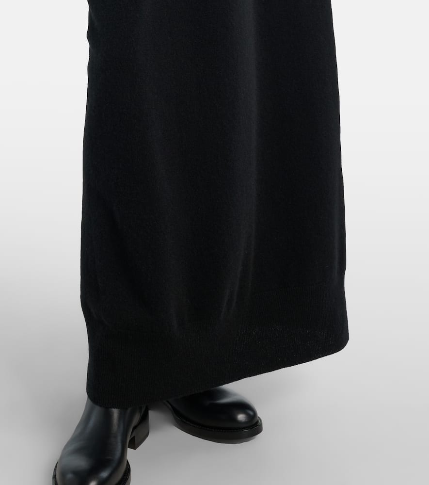 The Row Loter Cashmere Maxi Dress In Black