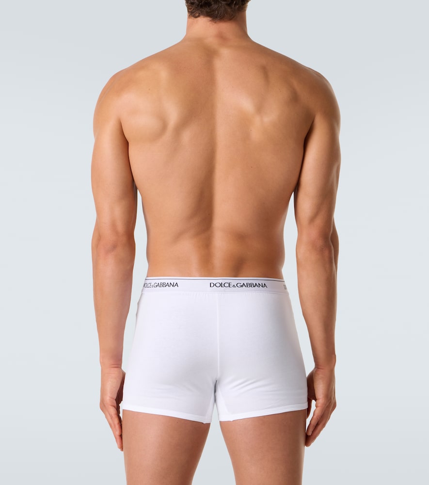  Dolce&gabbana Dolce&gabbana Set Of 2 Logo Cotton-blend Boxer Briefs 