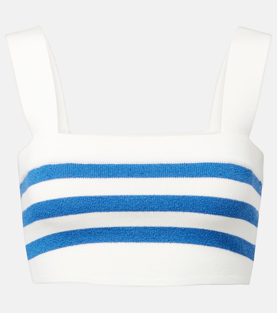 Ari striped crop top