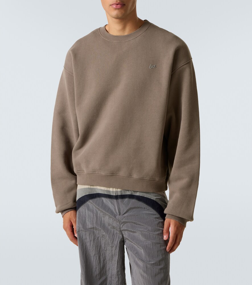  Erl Erl Cotton Jersey Sweatshirt 