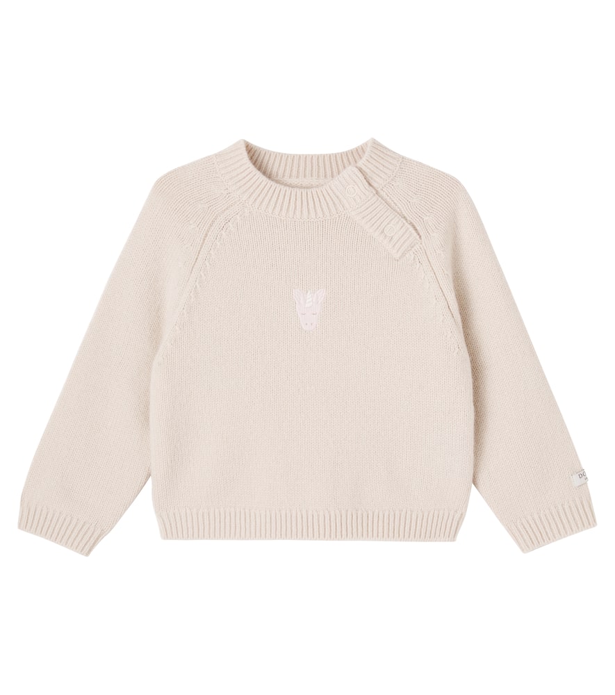 Donsje Baby Sibbe Wool Sweater In Neutral