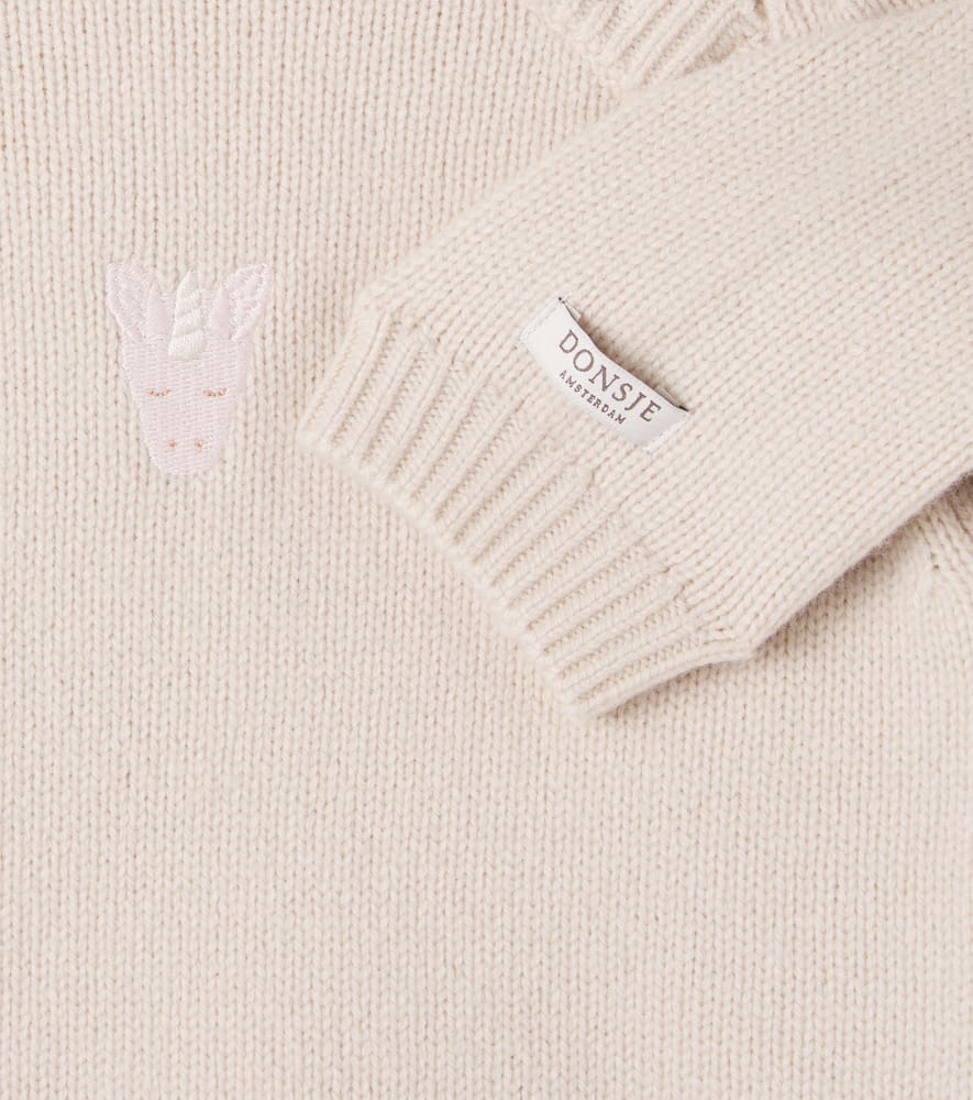 Donsje Baby Sibbe Wool Sweater In Neutral