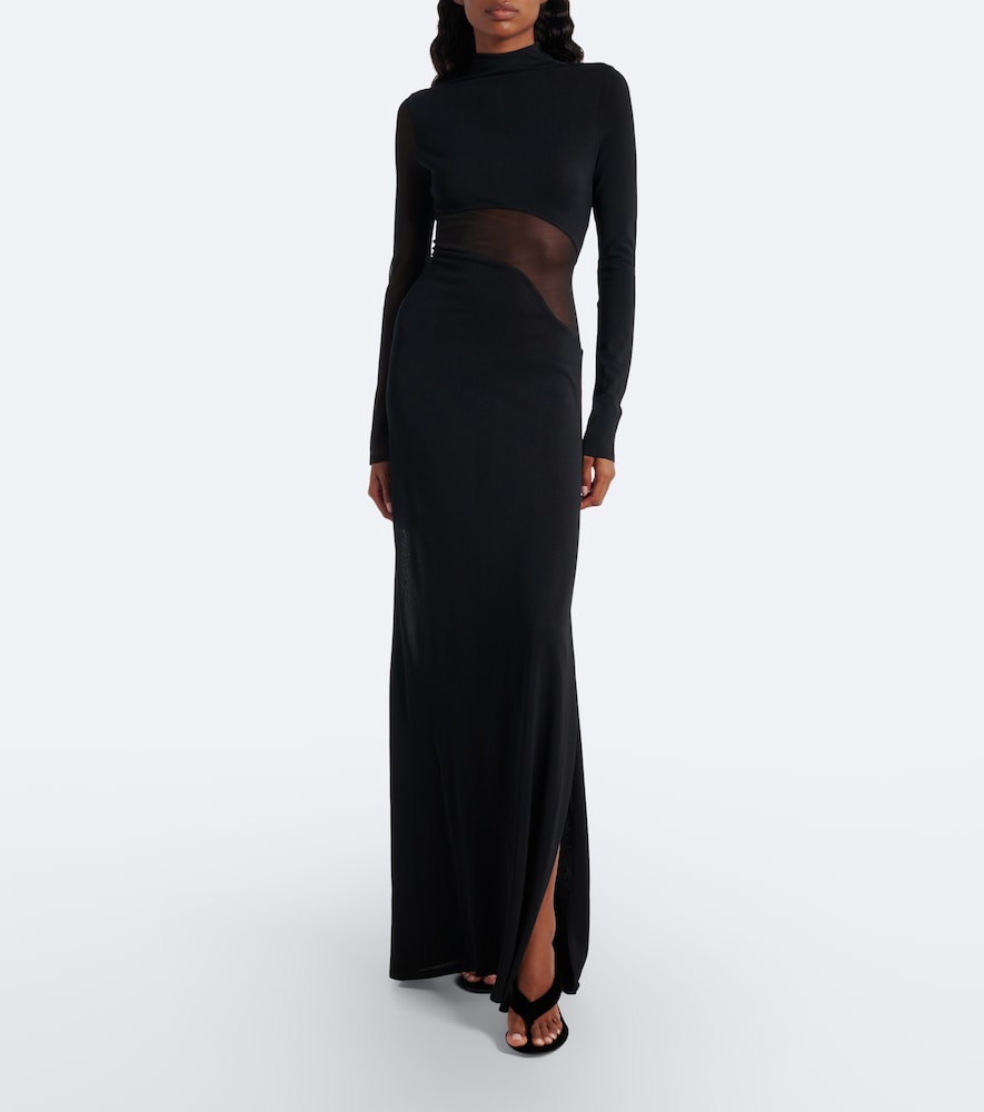 Alaïa 90 Velvet Thong Sandals