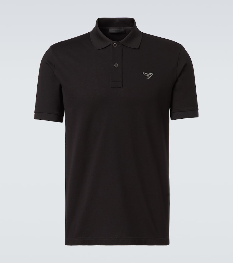 Prada Logo cotton polo shirt