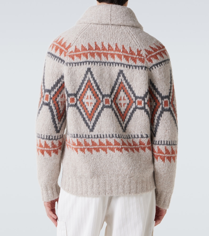  Brunello Cucinelli Brunello Cucinelli Jacquard Wool-blend Cardigan 