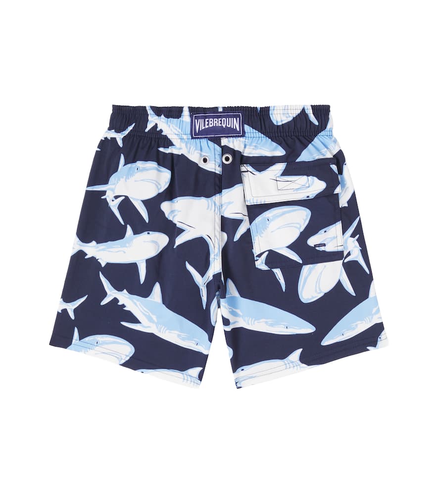 Vilebrequin Printed Swim Trunks In Blue