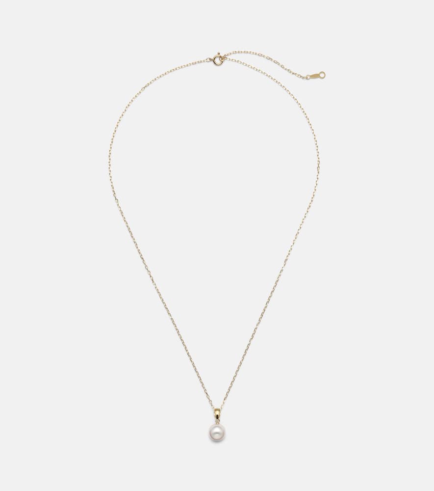 Mikimoto 18kt Gold Necklace With Pearls In Gold