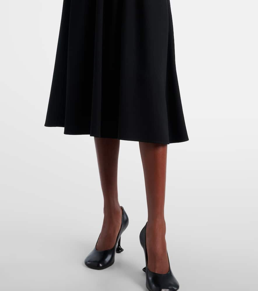 Loewe Stretch Viscose Dress Dresses Black In Black