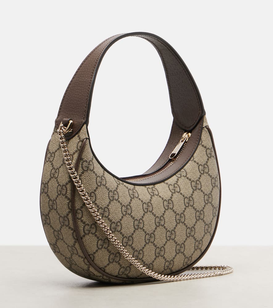 Gucci Ophidia Small Gg Shoulder Bag In Brown