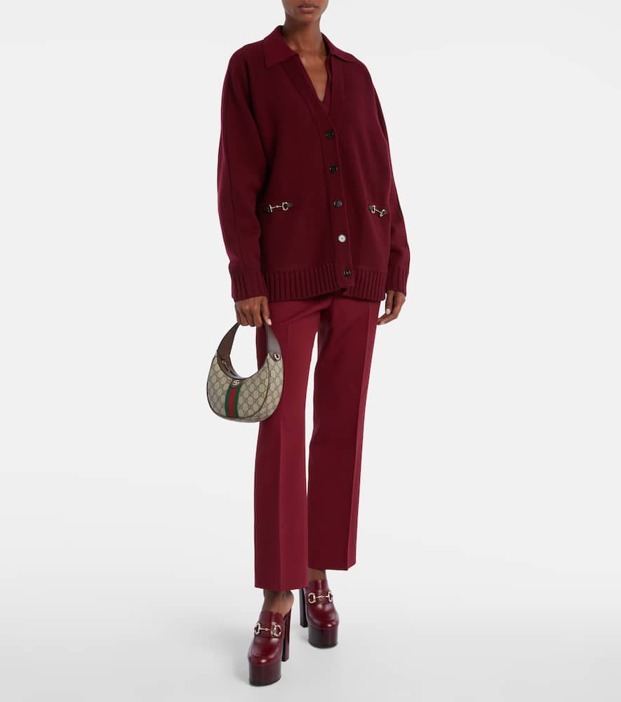 Gucci Ophidia Small Gg Shoulder Bag In Brown