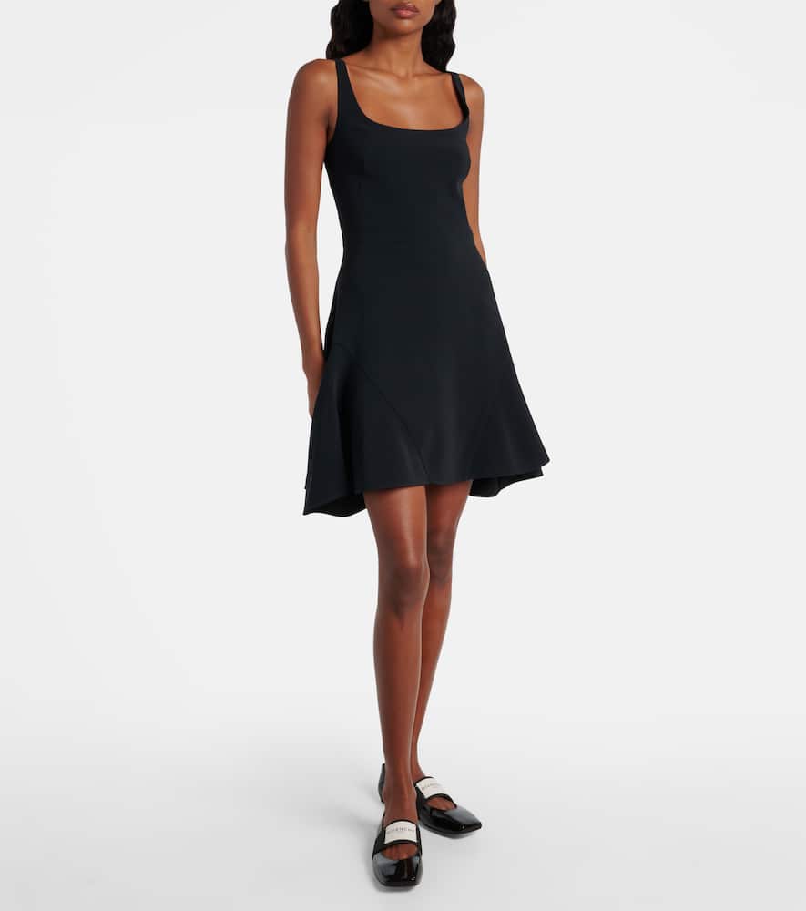 Givenchy Sliced Square Ballerinas In Patent Leather In Black