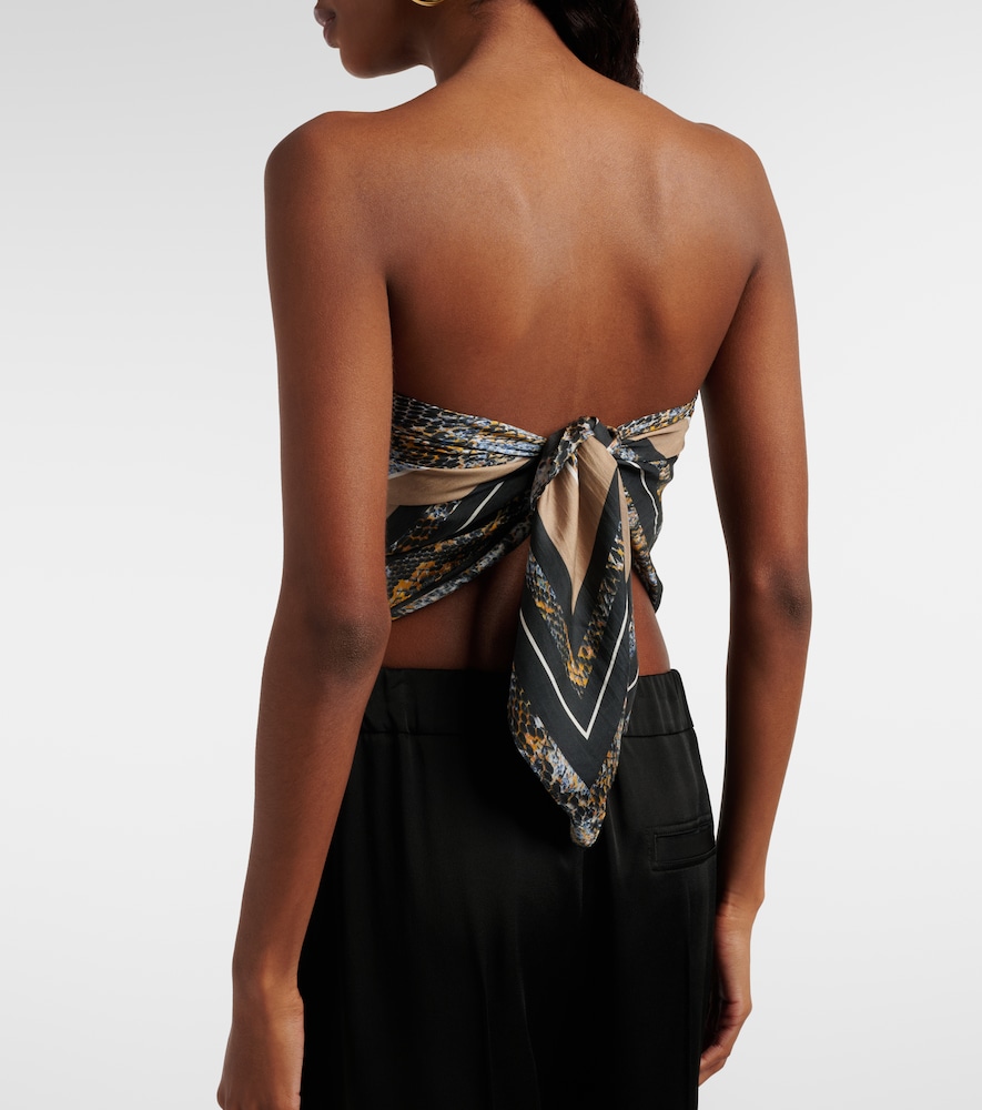  Christopher Esber Christopher Esber Snake-print Silk Scarf 