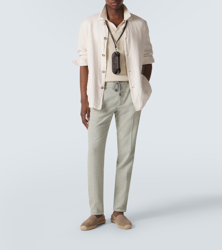  Slowear Slowear Linen Wool And Silk Tapered Pants 