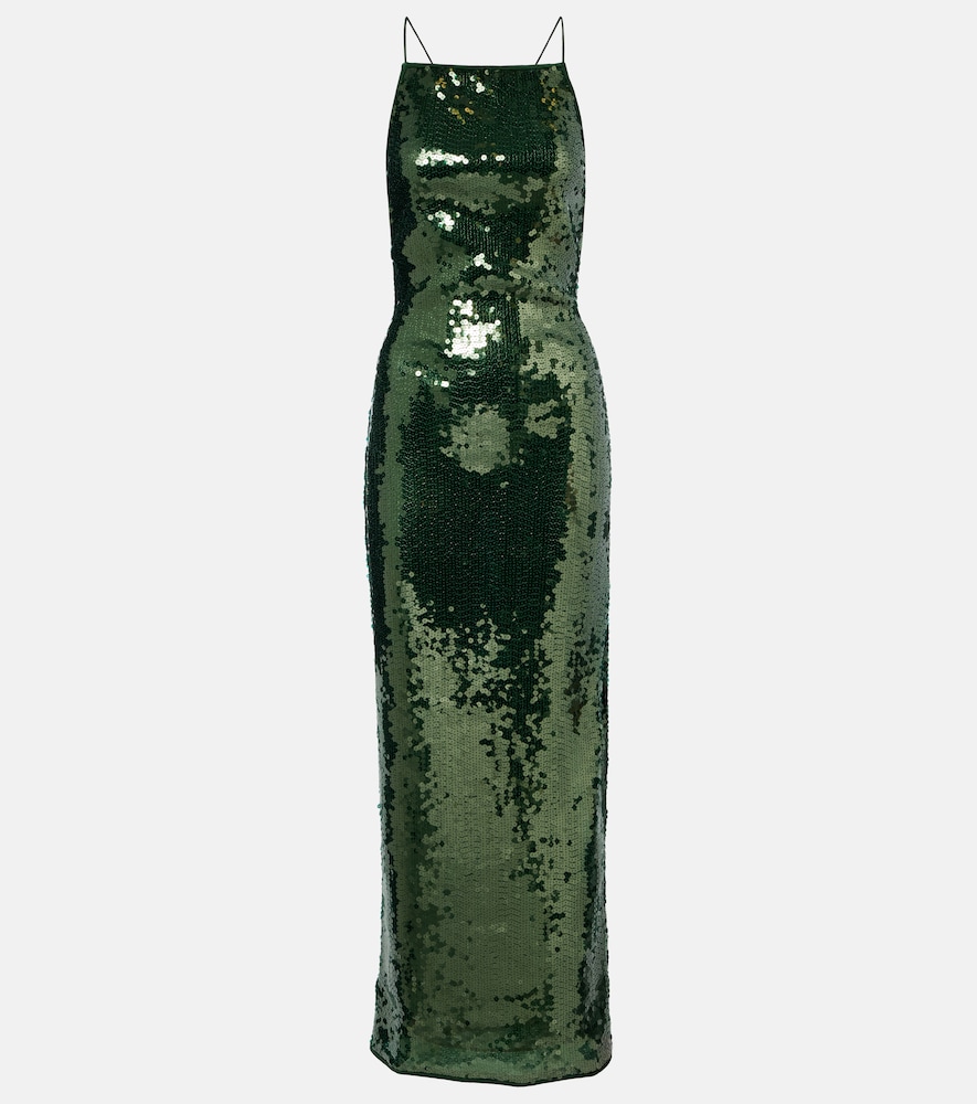 Oseree Oséree Marylin sequined maxi dress