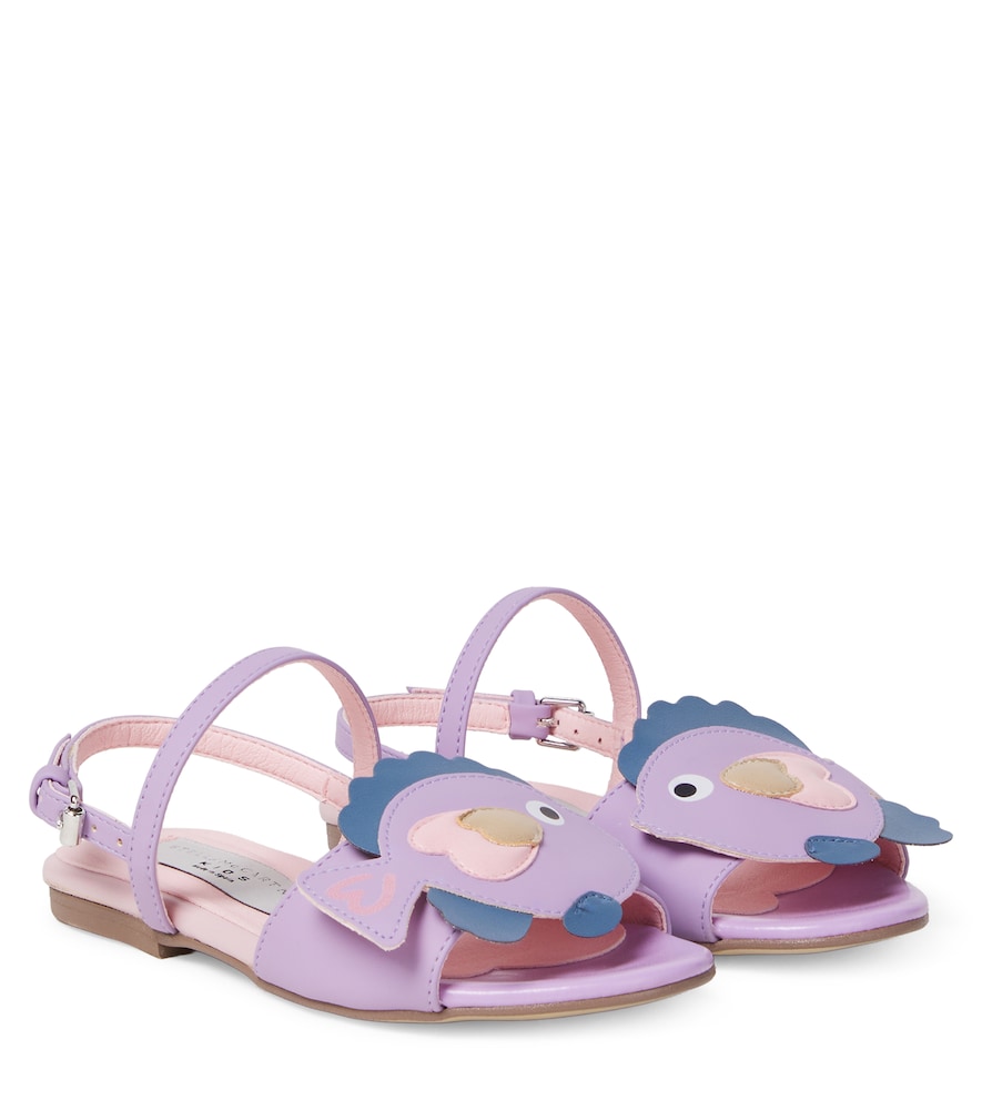 Stella Mccartney Kids Purple Fish Sandals UK Size 12 - Mytheresa