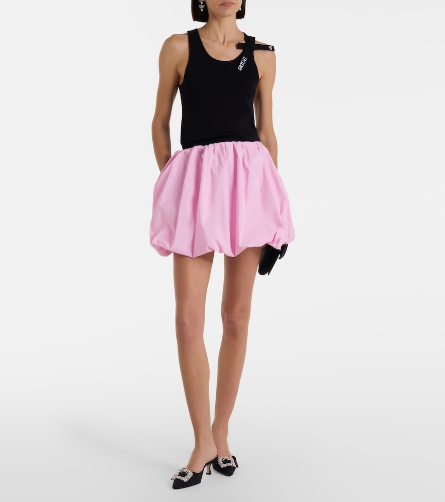 Patou Logo bow-detail cotton tank top