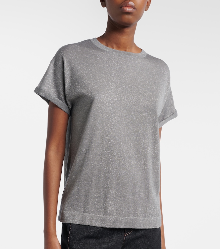  Brunello Cucinelli Brunello Cucinelli T-shirt Aus Einem Kaschmirgemisch 