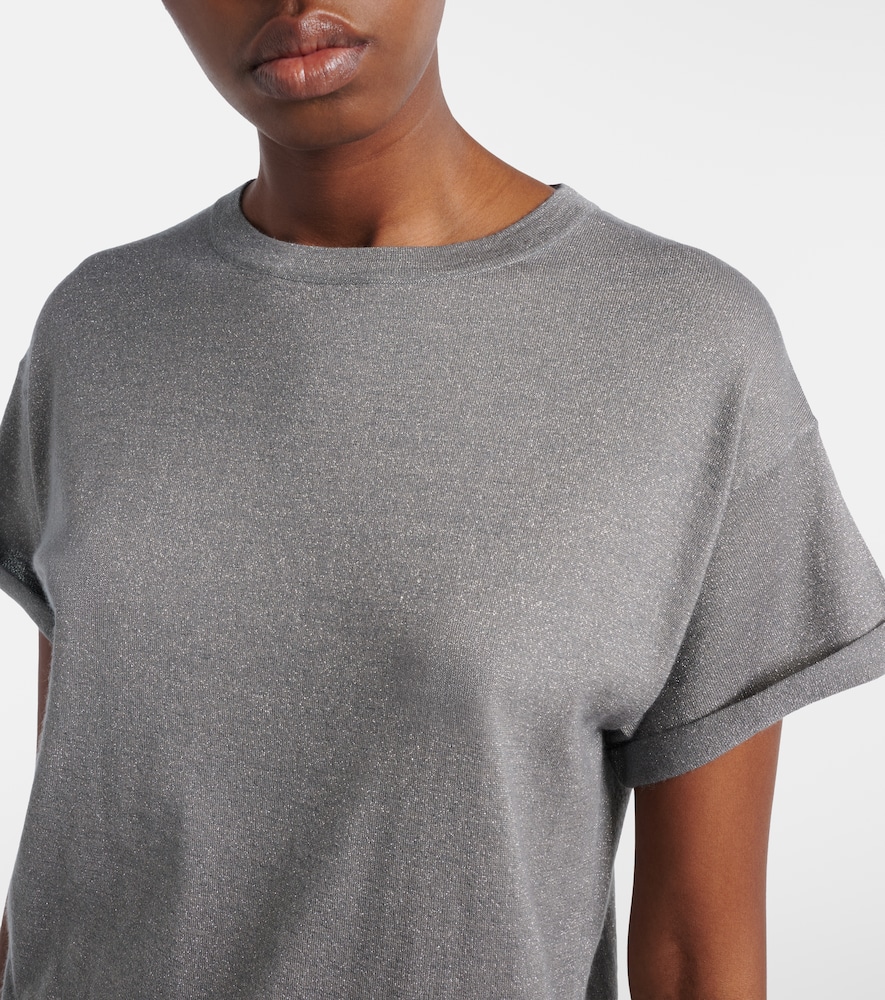  Brunello Cucinelli Brunello Cucinelli T-shirt Aus Einem Kaschmirgemisch 