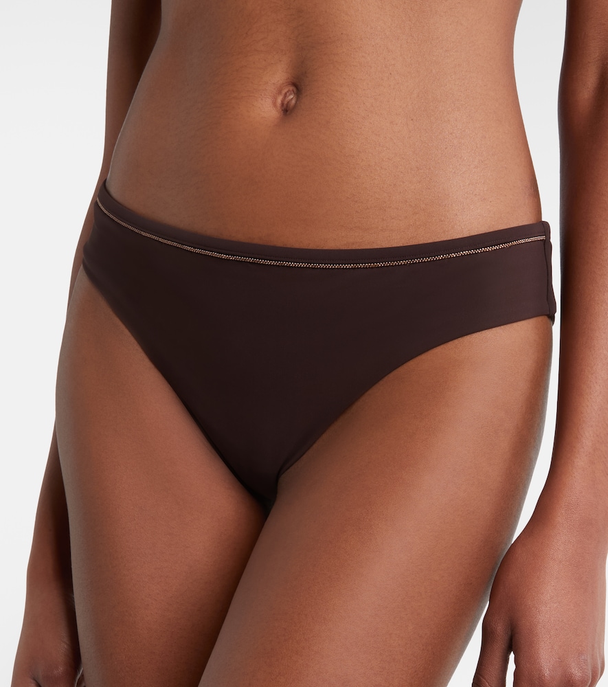  Brunello Cucinelli Brunello Cucinelli Embellished Bikini Bottoms 