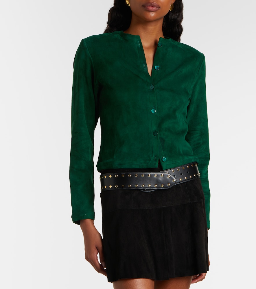  Stouls Stouls Cardigan Astrid Aus Veloursleder 