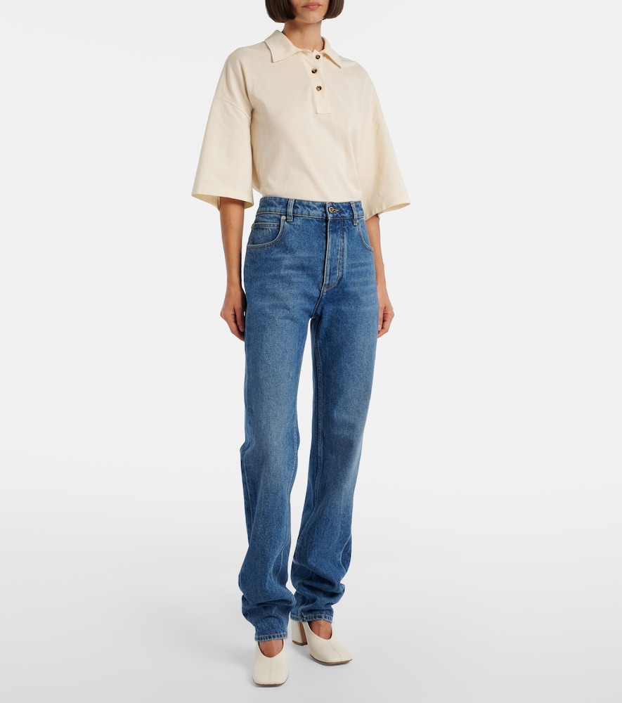  Bottega Veneta Bottega Veneta High-rise Straight Jeans 