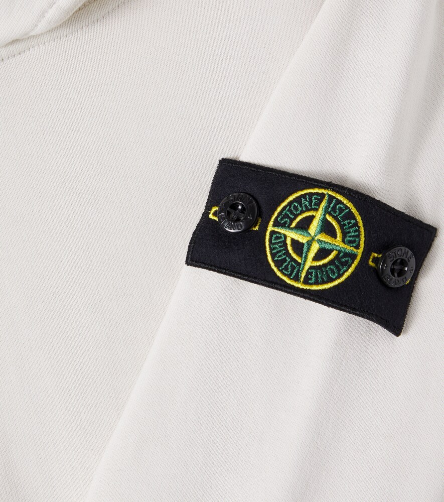  Stone Island Junior Stone Island Junior Compass Cotton Jersey Hoodie 