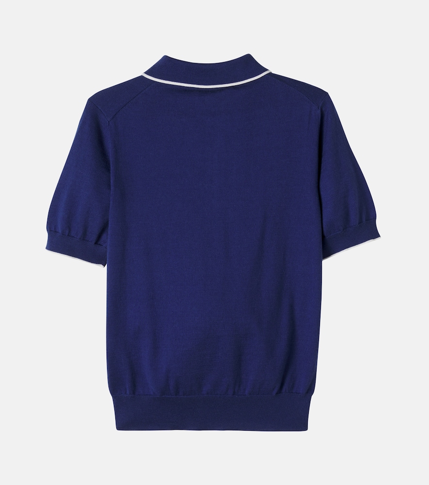  Brunello Cucinelli Kids Brunello Cucinelli Kids Wool Polo Shirt 