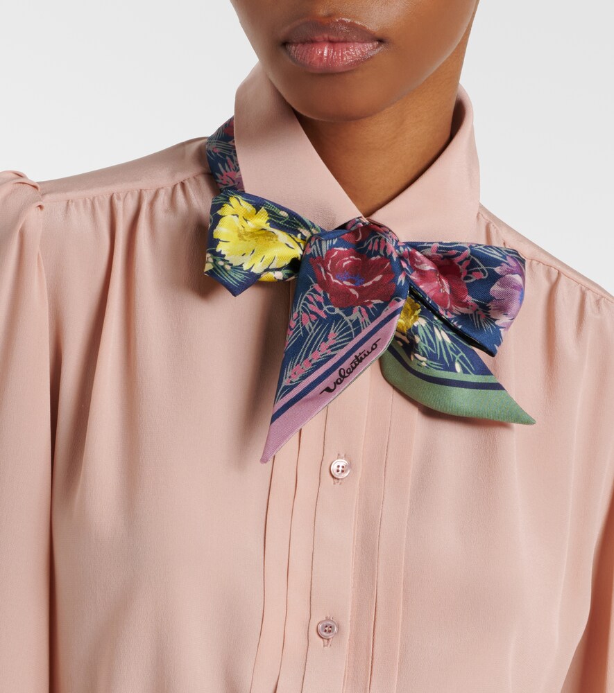 Valentino Printed silk twill scarf