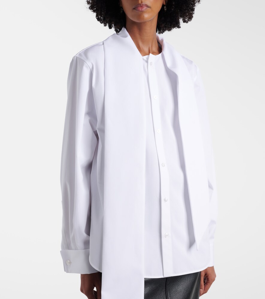  Saint Laurent Saint Laurent Blusa De Popelín De Algodón 