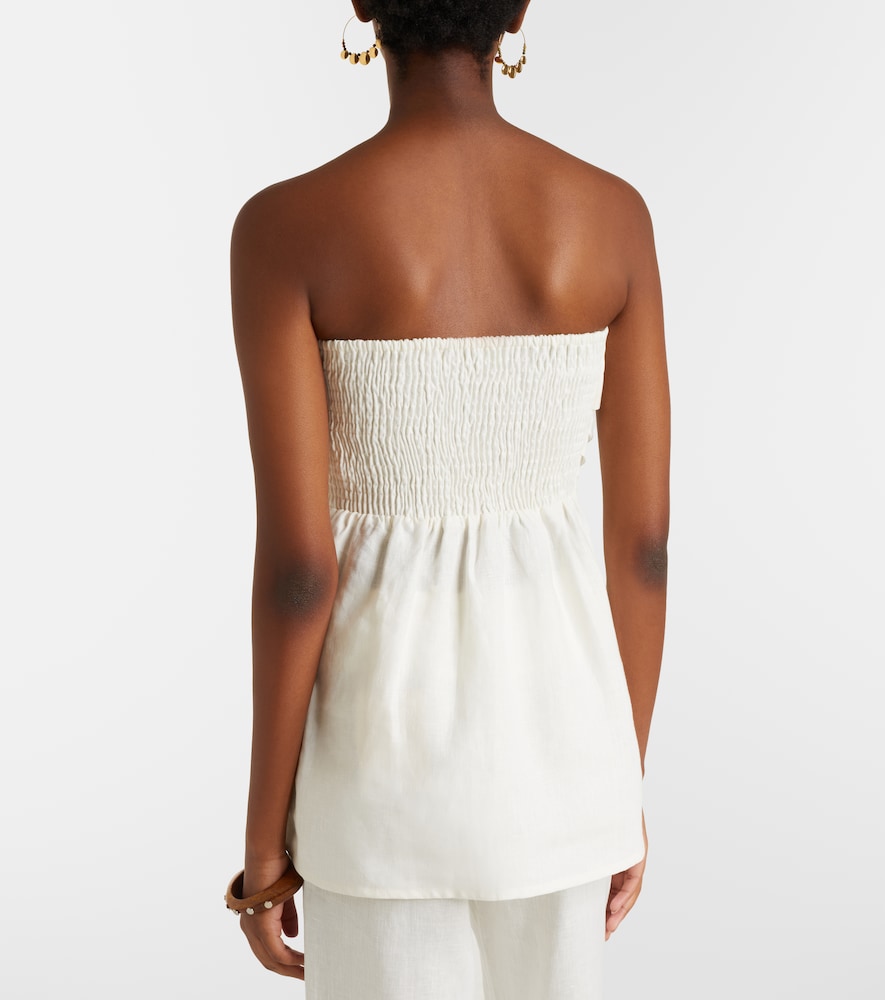  Faithfull Faithfull Boe Strapless Linen Top 