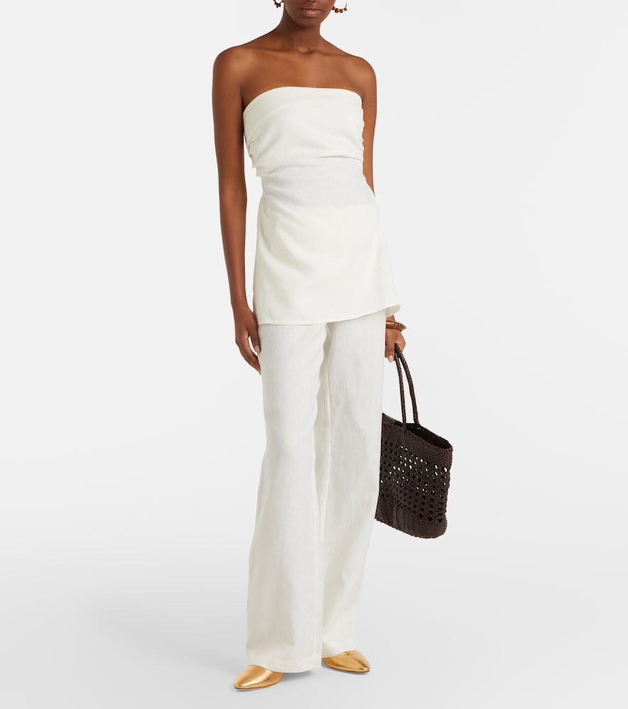  Faithfull Faithfull Boe Strapless Linen Top 