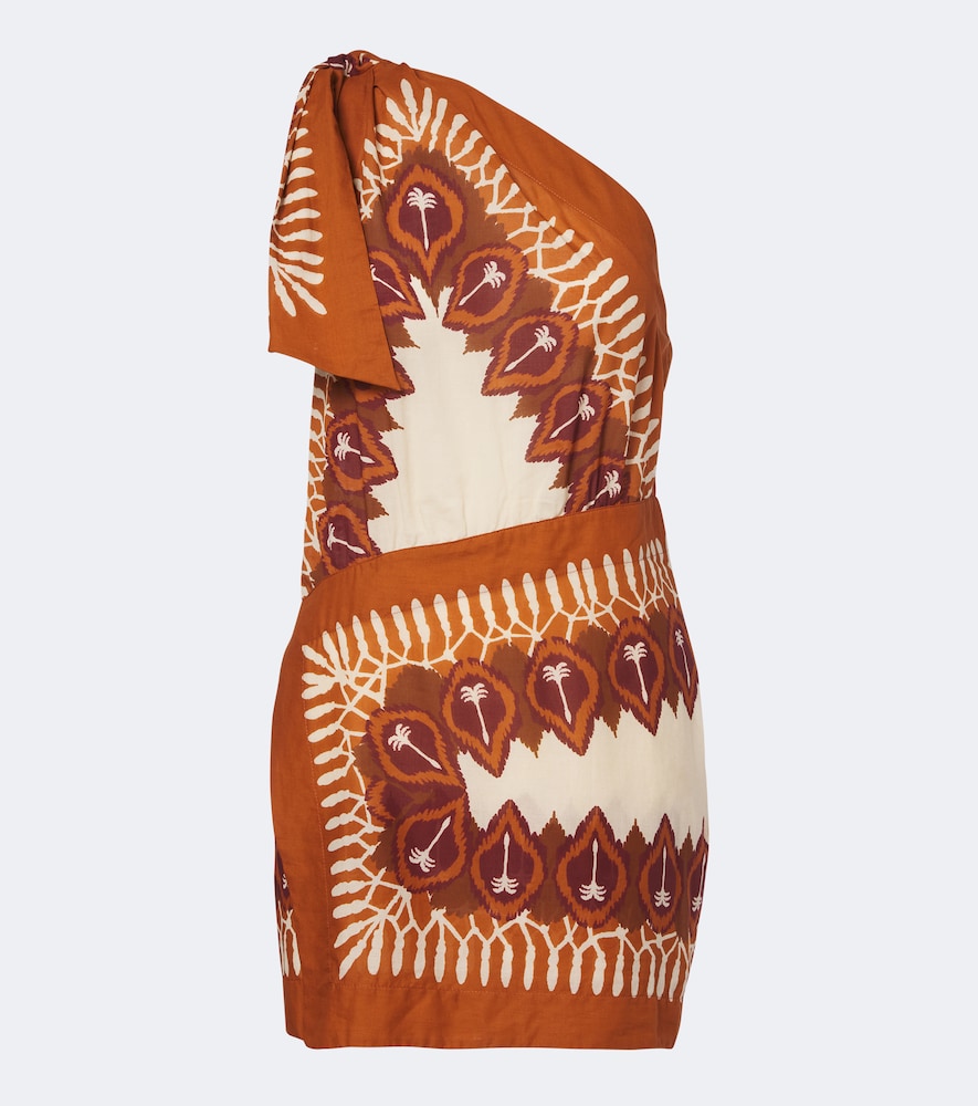 Bedrucktes Minikleid aus Baumwolle