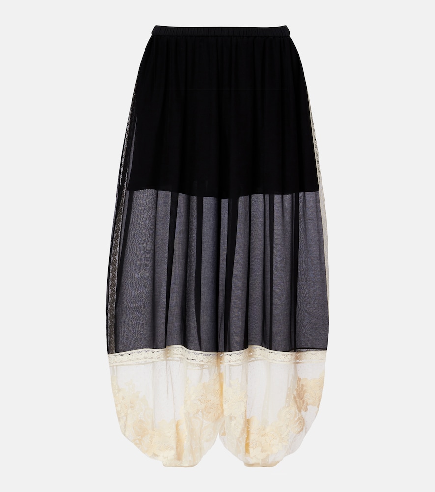 Zimmermann Roselight cotton and silk balloon pants