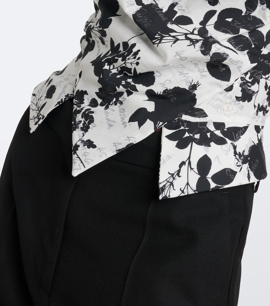 Sunday Floral Cotton Bustier Top