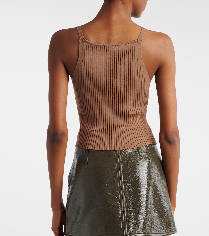 Courrèges Ribbed-Knit Tank Top