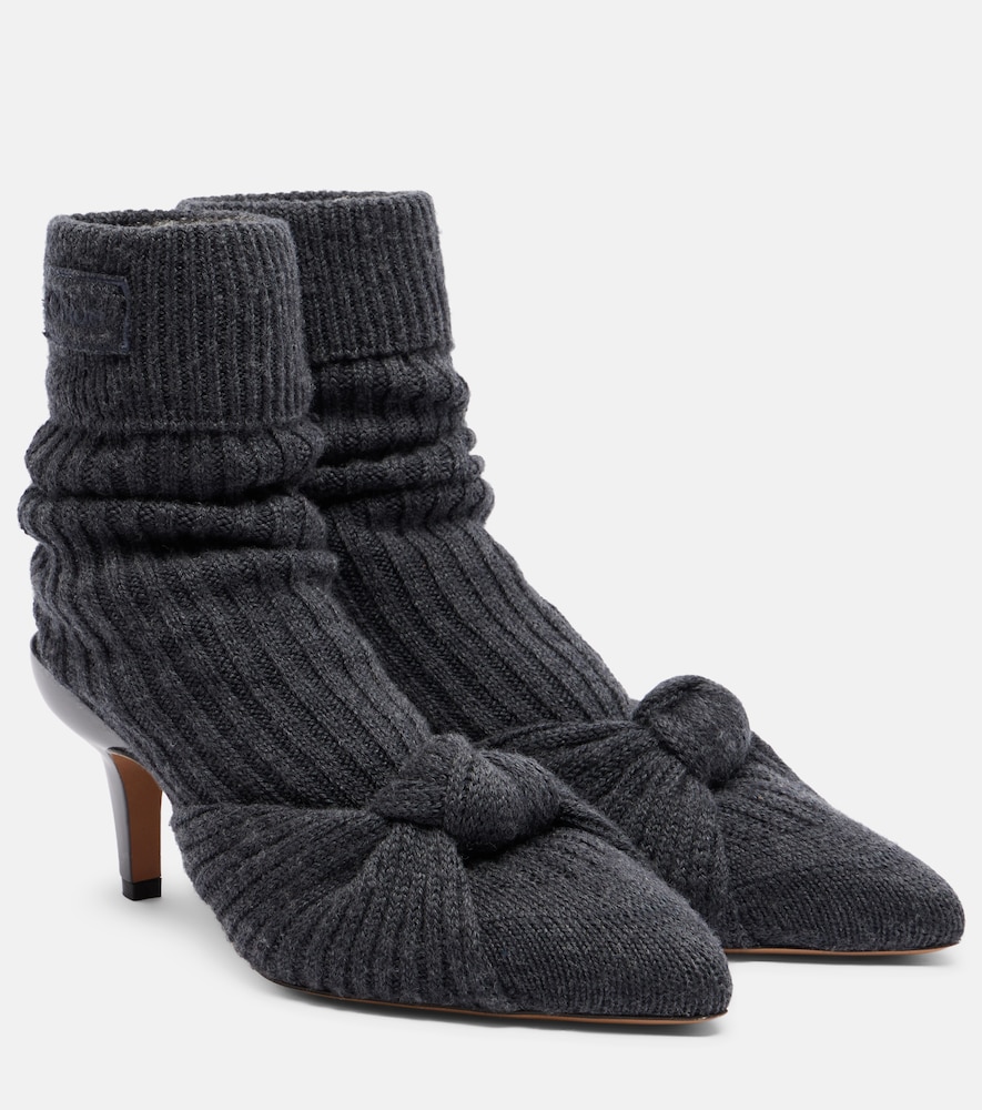 Chloé Ankle Boots aus Rippstrick